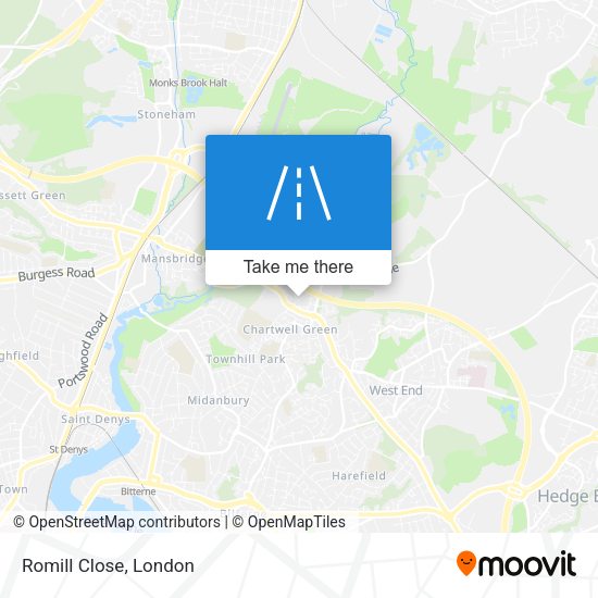 Romill Close map