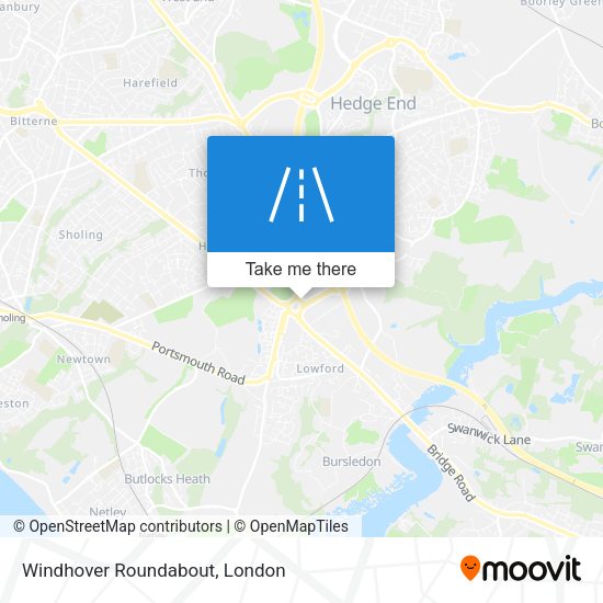 Windhover Roundabout map