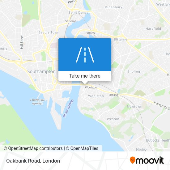 Oakbank Road map