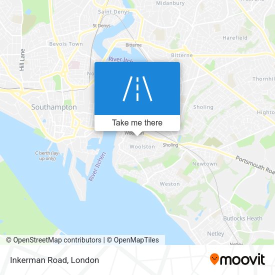 Inkerman Road map