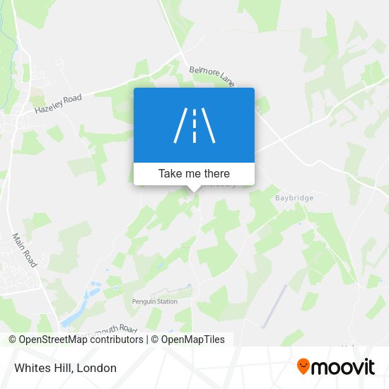 Whites Hill map