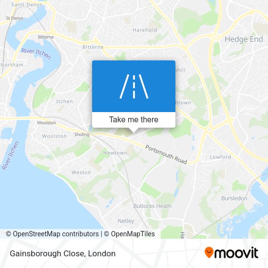 Gainsborough Close map
