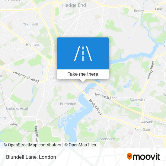 Blundell Lane map