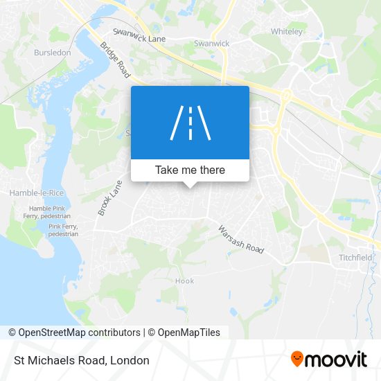 St Michaels Road map