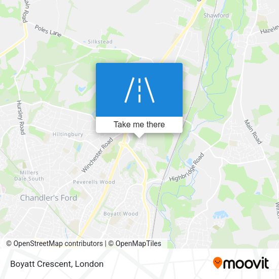 Boyatt Crescent map