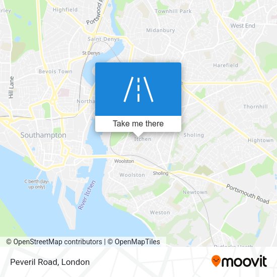 Peveril Road map