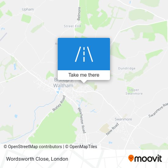 Wordsworth Close map