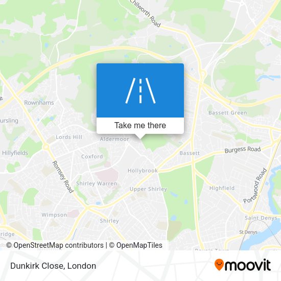 Dunkirk Close map