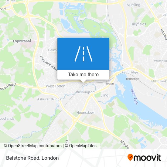 Belstone Road map