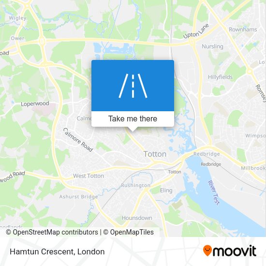 Hamtun Crescent map