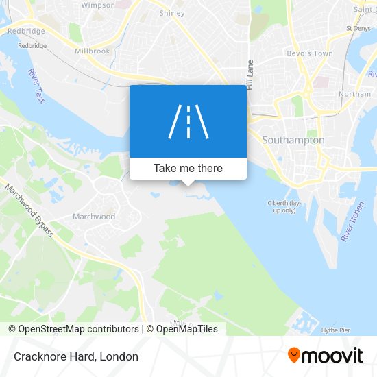 Cracknore Hard map