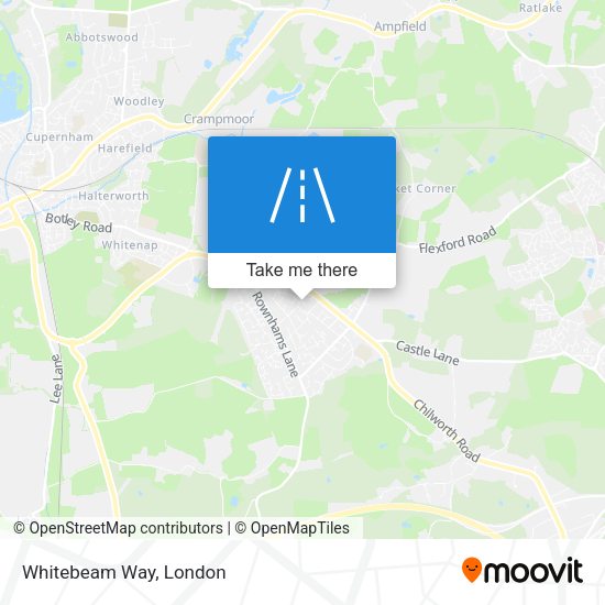 Whitebeam Way map