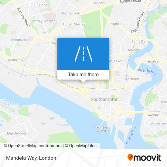 Mandela Way map