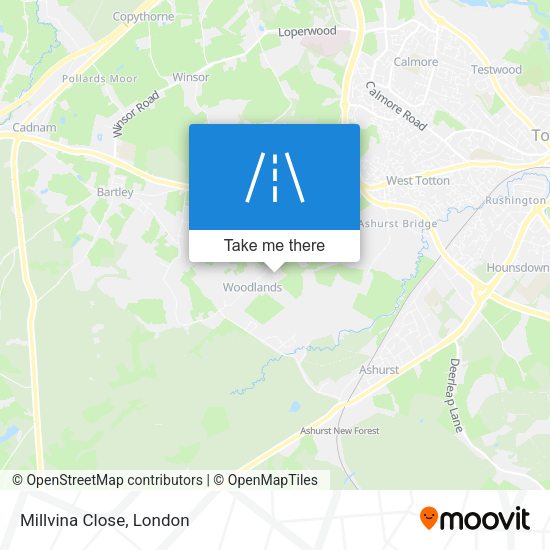 Millvina Close map