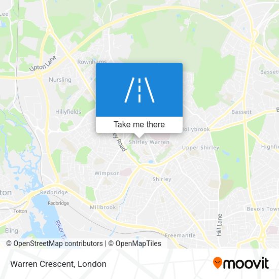 Warren Crescent map