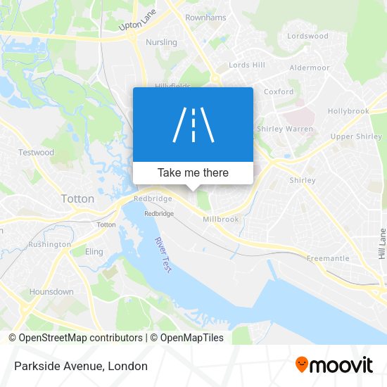 Parkside Avenue map