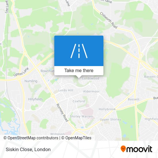 Siskin Close map