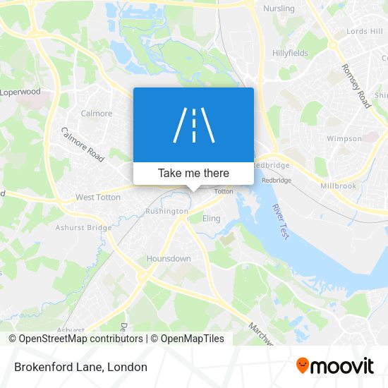 Brokenford Lane map