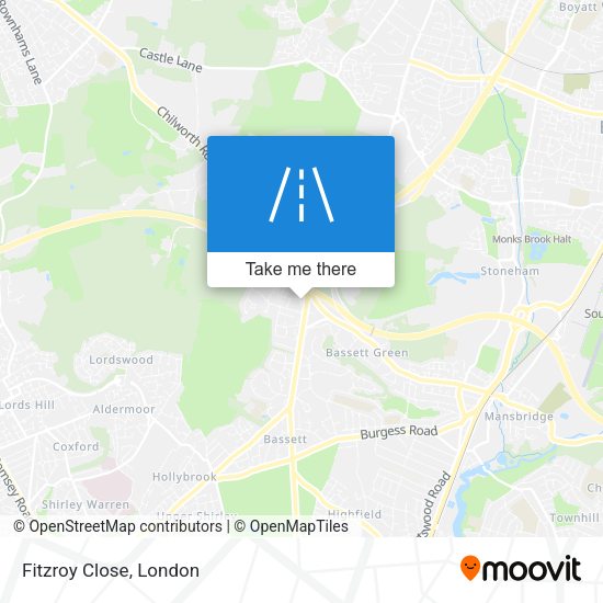 Fitzroy Close map