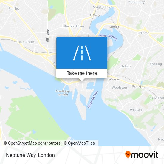 Neptune Way map