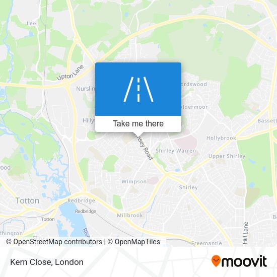 Kern Close map