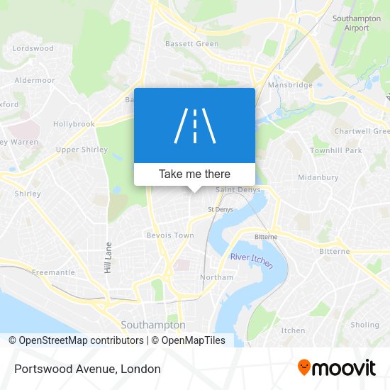 Portswood Avenue map