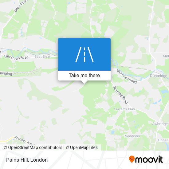 Pains Hill map