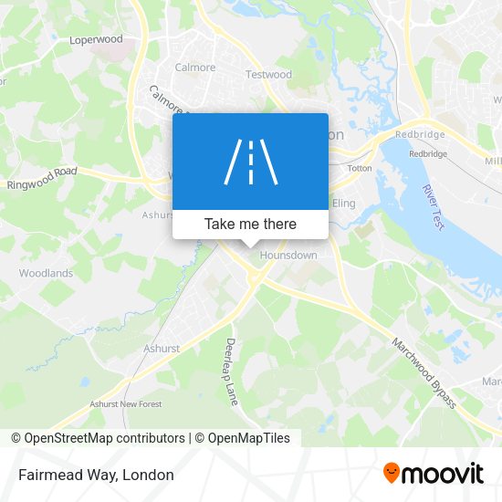 Fairmead Way map