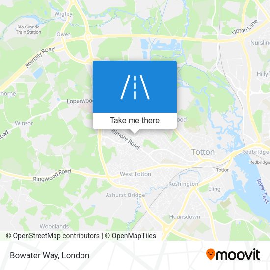 Bowater Way map