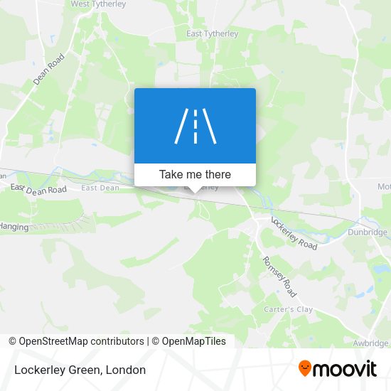 Lockerley Green map