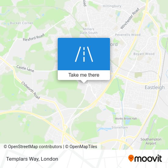Templars Way map