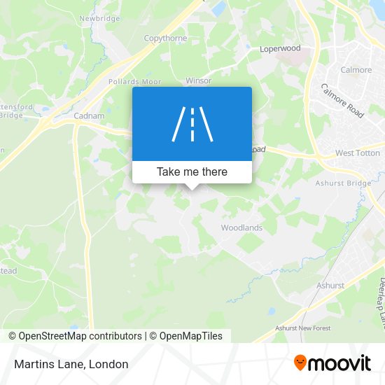 Martins Lane map