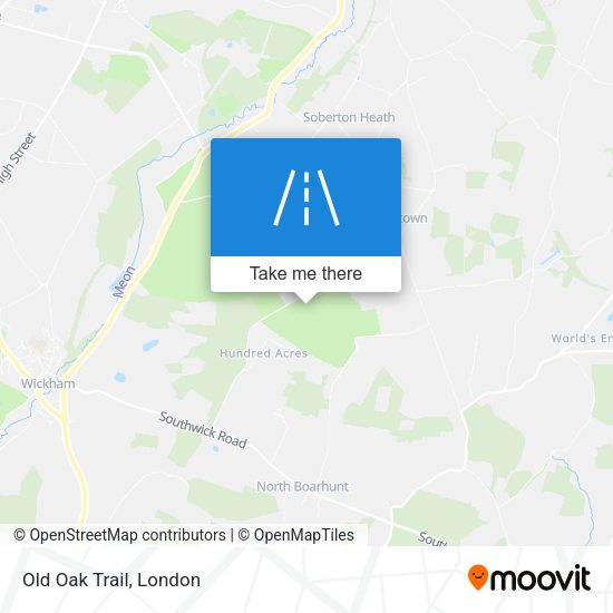 Old Oak Trail map