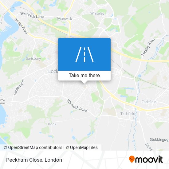 Peckham Close map