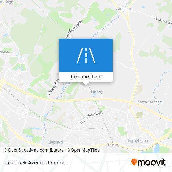 Roebuck Avenue map