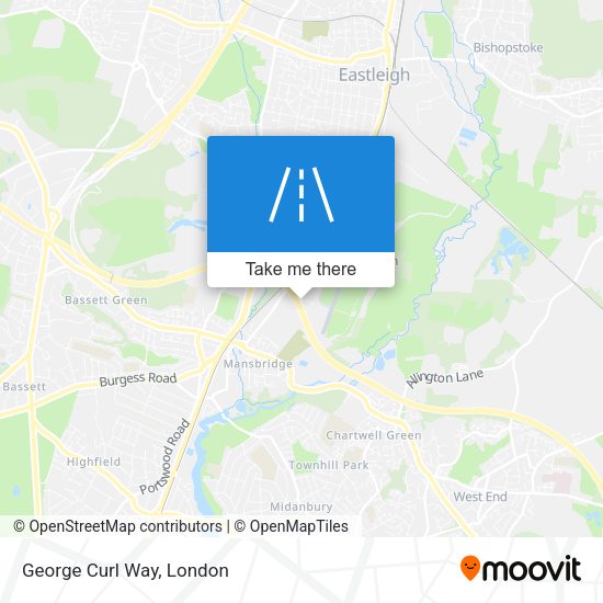 George Curl Way map