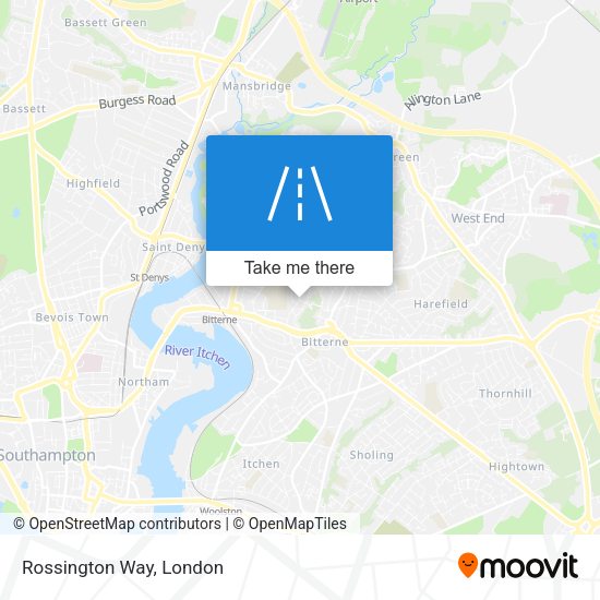 Rossington Way map