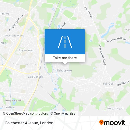 Colchester Avenue map