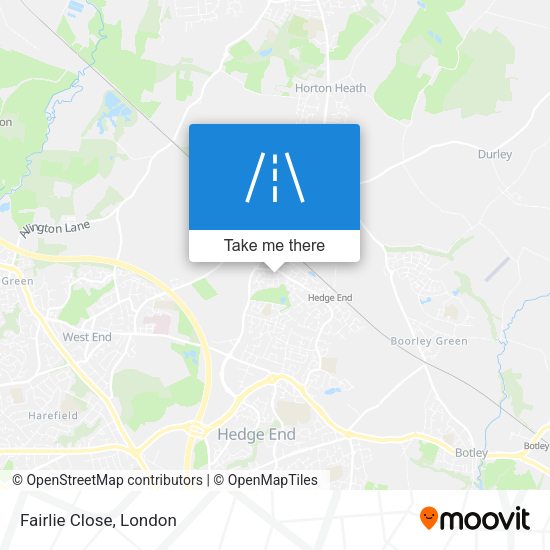 Fairlie Close map