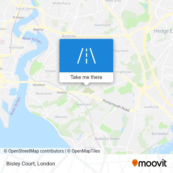 Bisley Court map