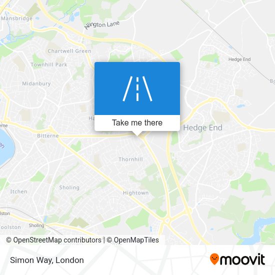 Simon Way map