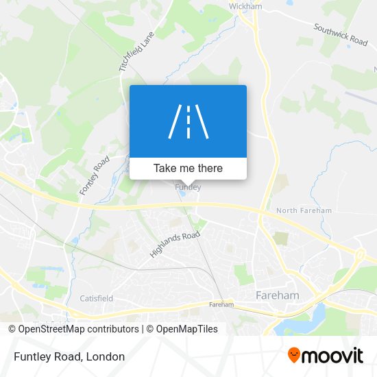 Funtley Road map