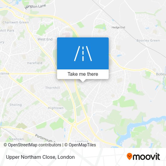 Upper Northam Close map