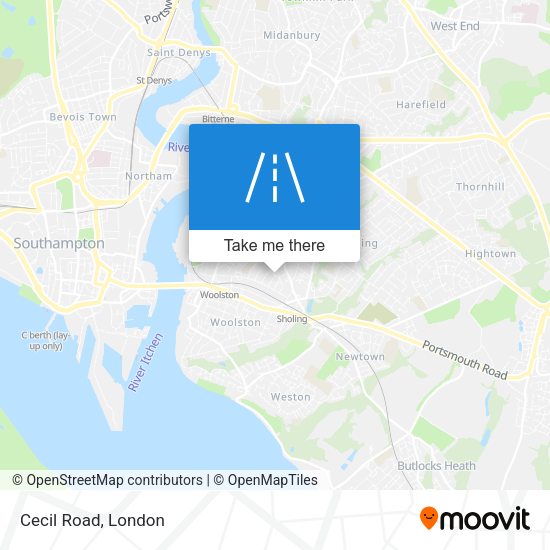 Cecil Road map