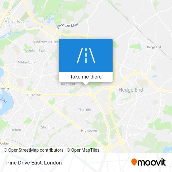 Pine Drive East map