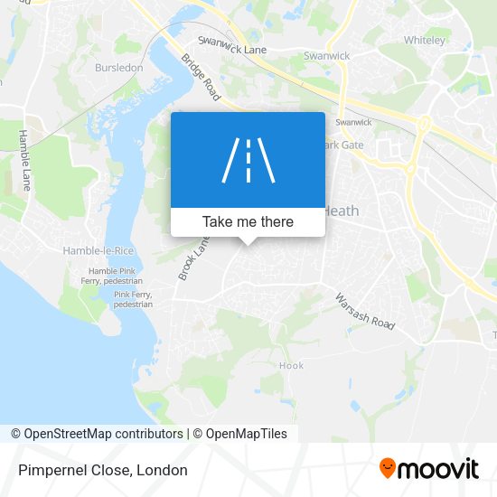 Pimpernel Close map
