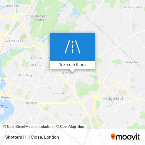 Shotters Hill Close map