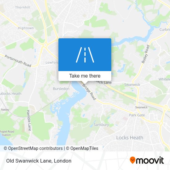 Old Swanwick Lane map