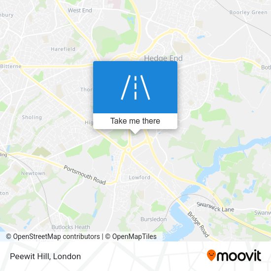 Peewit Hill map