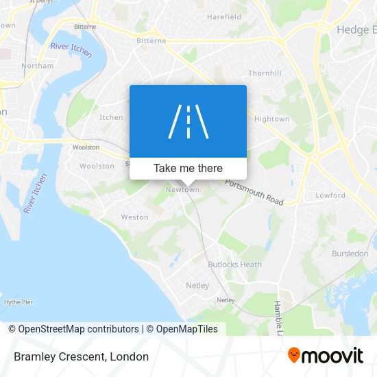 Bramley Crescent map